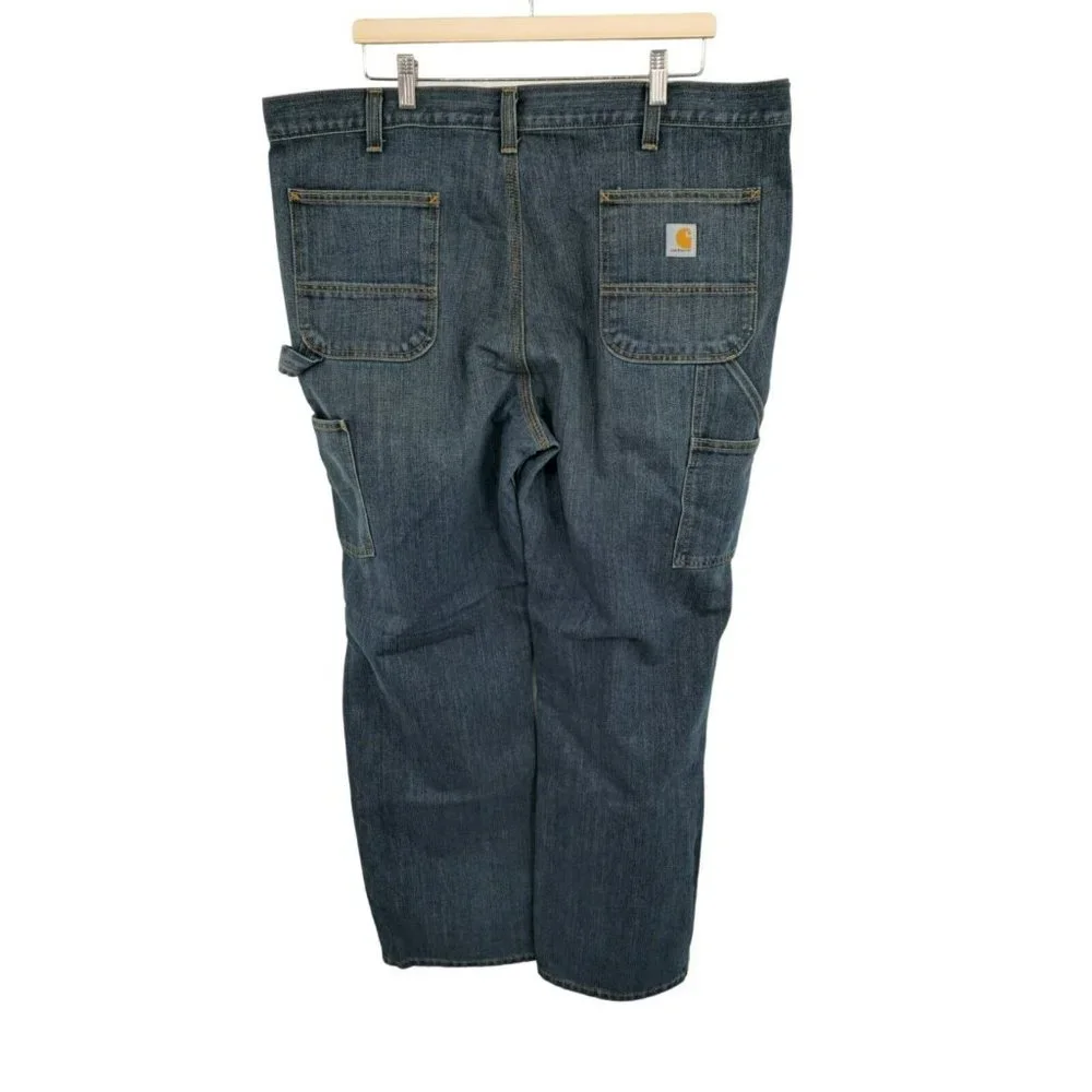Carhartt 103327 Men 42/32 Relaxed Fit Holter Dungaree Carpenter Blue Denim Jeans